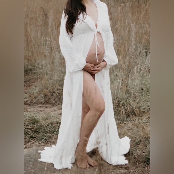 Boho Maternity Gown - Picture 1 of 3